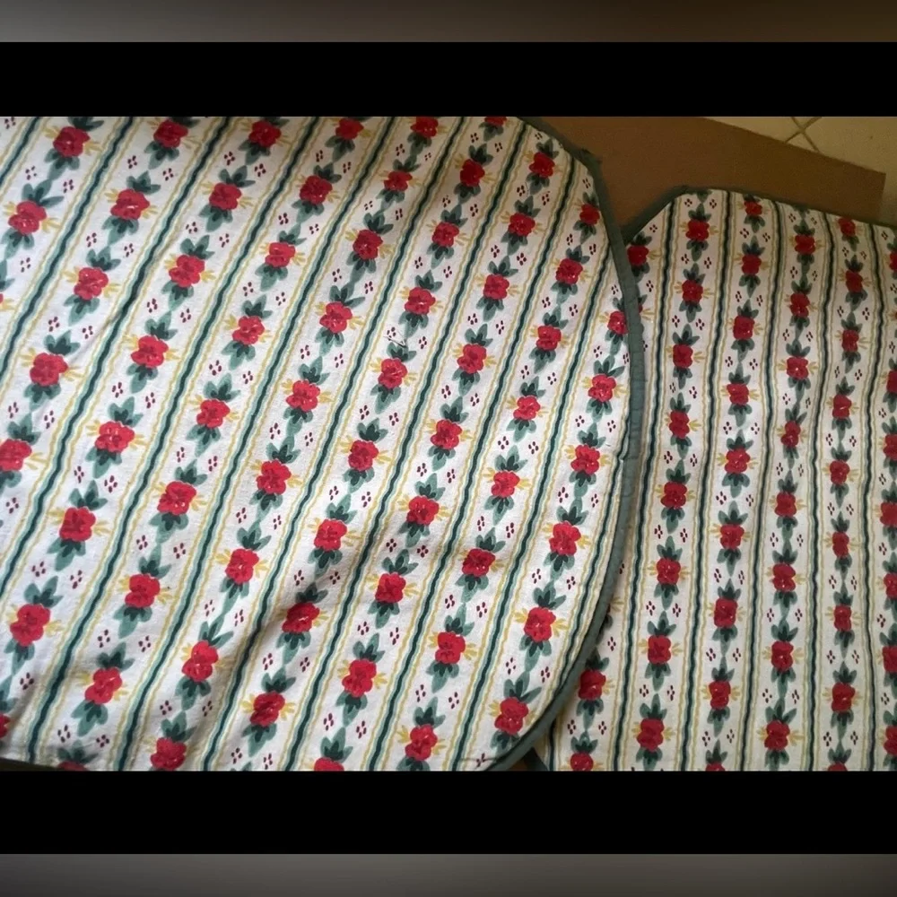 Vintage Rose Floral Seat Cushions
